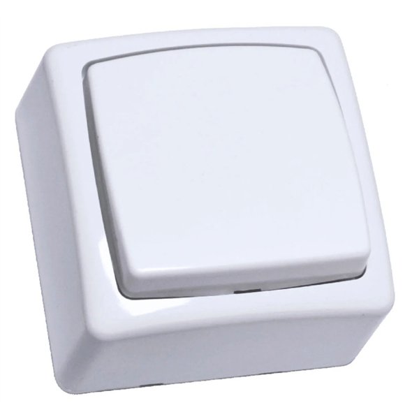 PROFILE - Interrupteur Va-et-Vient En Saillie Blanc