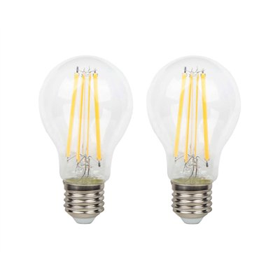 PROLIGHT - Ampoule Transparente Classic Poire LED E27 7W 806 lm Blanc Chaud Lot de 2