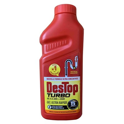 DESTOP - Destop Déboucheur Gel Turbo 2 Doses 500 ml