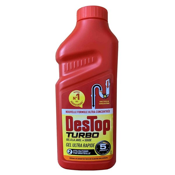 DESTOP - Destop Déboucheur Gel Turbo 2 Doses 500 ml