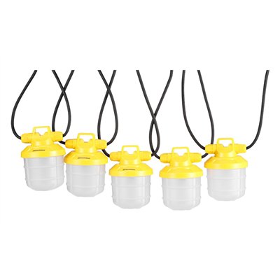 SYLVANIA - Guirlande de Chantier 5 Lampes LED 5000 lm Blanc Froid 15 m
