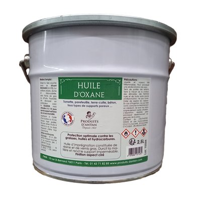 PRODUITS D'ANTAN - Huile d'Oxane Protection Tous Types de Supports Poreux 2.5L