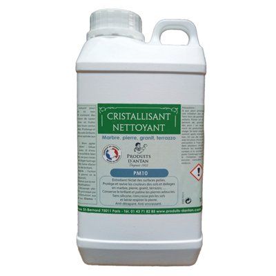 PRODUITS D'ANTAN - PM10 Savon Cristallisant Nettoyant Marbres & Pierres 1L