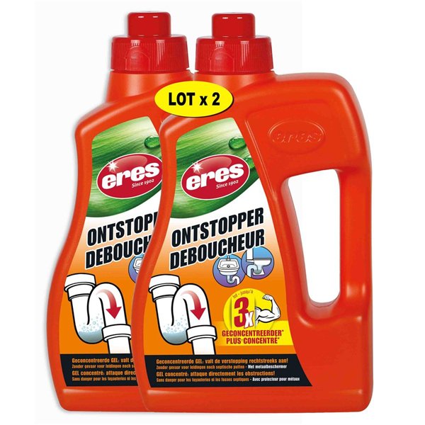 ERES - Déboucheur Universel de Canalisation Liquide 1L Lot 2 ème à -50%