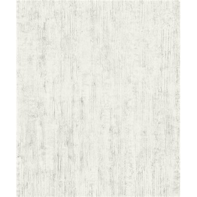 DECOR DESIGN - A77801 - Papier Peint Vinyle Sur Intissé Uni Empreinte Béton Blanc 10.05 x 0.53 m