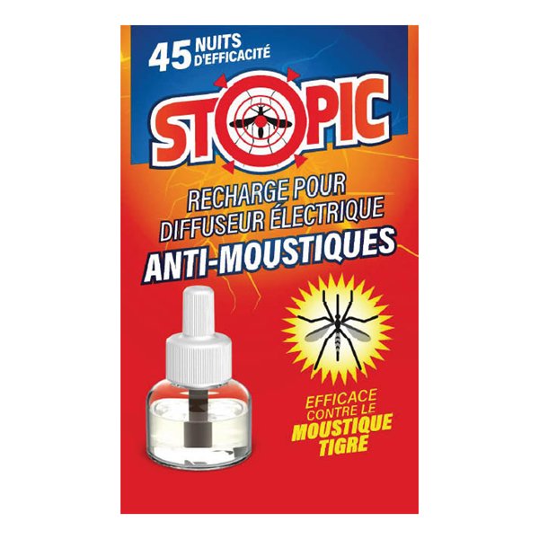 STOPIC - Recharge Liquide Anti-Moustiques 35 ml 45 Nuits