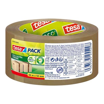 TESA - Adhésif d'Emballage Eco & Ultra Strong 66 m x 50 mm