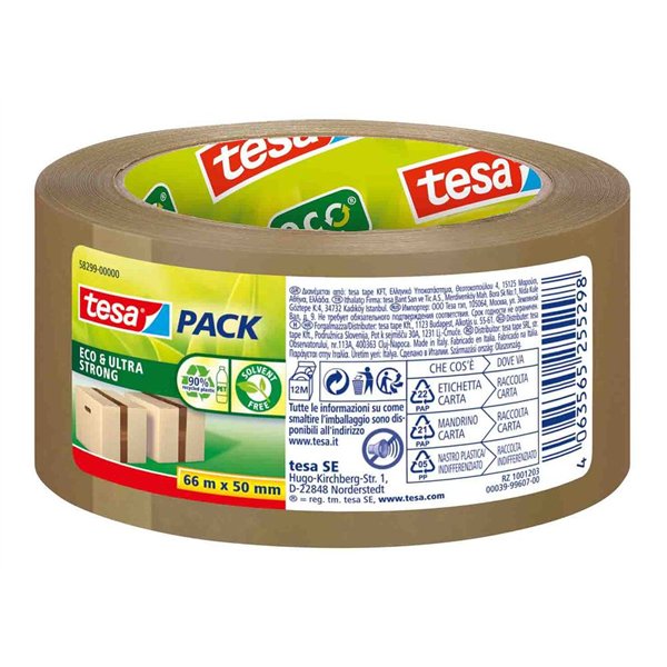 TESA - Adhésif d'Emballage Eco & Ultra Strong 66 m x 50 mm
