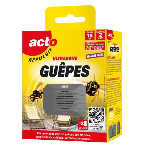 ACTO - Répulsif Ultrasons Guêpes