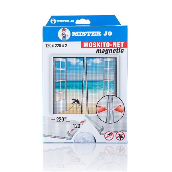 GEKO - Moustiquaires Magnétiques Pour Portes 120 x 220 cm Lot de 2