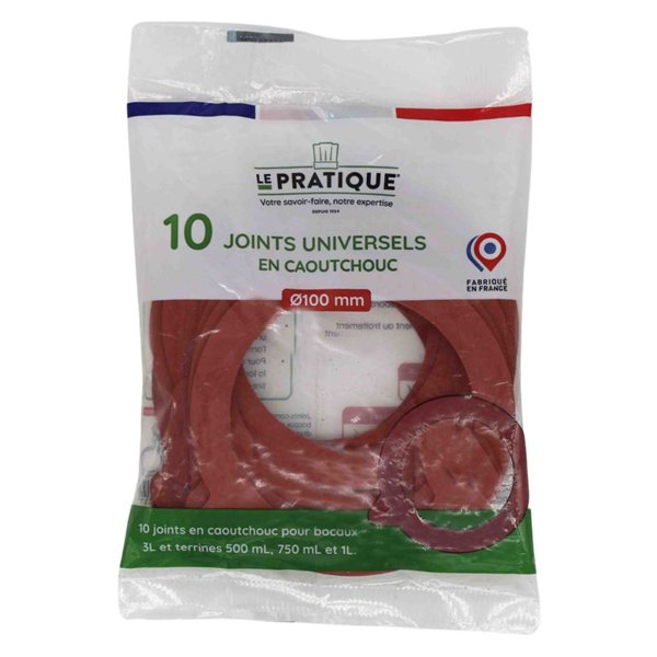 LE PRATIQUE - 10 Joints Universels Pour Bocaux Ø100 mm