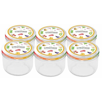 LE PRATIQUE - Bocaux Le Pratique 350 ml Ø100 mm Pack de 6
