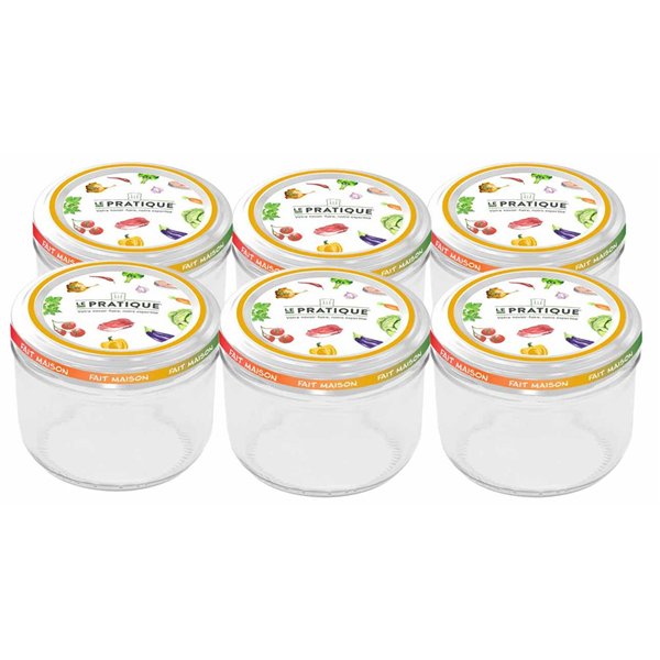 LE PRATIQUE - Bocaux Le Pratique 350 ml Ø100 mm Pack de 6