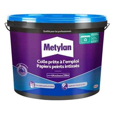 METYLAN - Colle Papiers Peints Intissés Prête à l'Emploi
