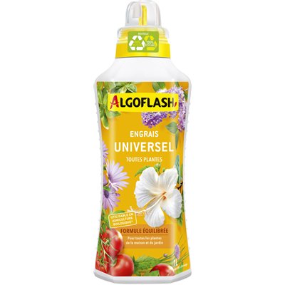 ALGOFLASH - Engrais Liquide Universel Toutes Plantes Algoflash 1L