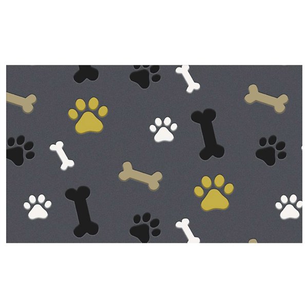 MERCURY - Tapis Velvet Paws & Bones 45 x 75 cm