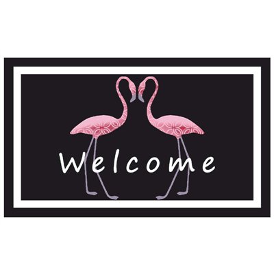 MERCURY - Tapis Velvet Flamingo 45 x 75 cm
