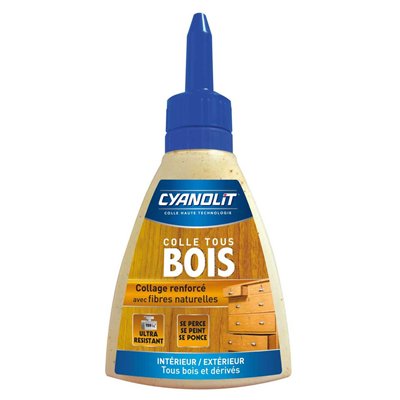 CYANOLIT - Colle Tous Bois et Dérivés Intérieur/Extérieur 145 g
