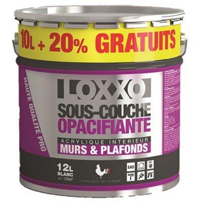 LOXXO - Sous-couche Opacifiante Acrylique Murs et Plafond