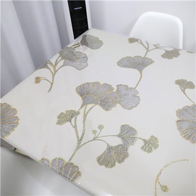 ACCESS DECO - Nappe Cristal Relief 3D Ginkgo 140 cm x 20 m