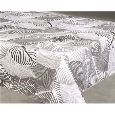 ACCESS DECO - Nappe en Polyester Mano Gris 140 x 240 cm Sur Cintre