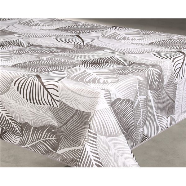 ACCESS DECO - Nappe en Polyester Mano Gris 140 x 240 cm Sur Cintre