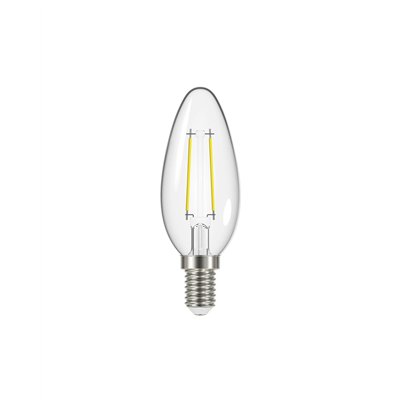 PROLIGHT - Ampoule Transparente Flamme LED E14 4.5W 450 lm Blanc Chaud Dimmable