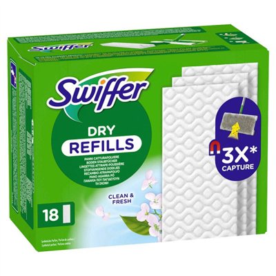 SWIFFER - Lingettes Sèches Parfumées Recharge x18
