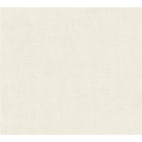 DECORAMA - 322622 - Papier Peint Vinyle Grainé Sur Intissé Uni Bornéo Ivoire Nacre