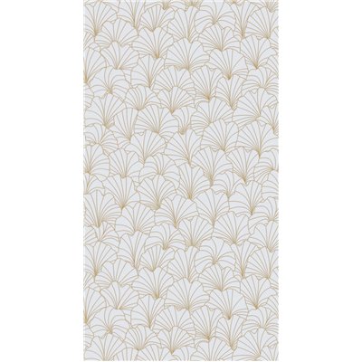 DECORAMA - 51211600 - Papier Peint Expansé sur Intissé Pétales Blanc Doré