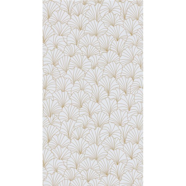 DECORAMA - 51211600 - Papier Peint Expansé sur Intissé Pétales Blanc Doré