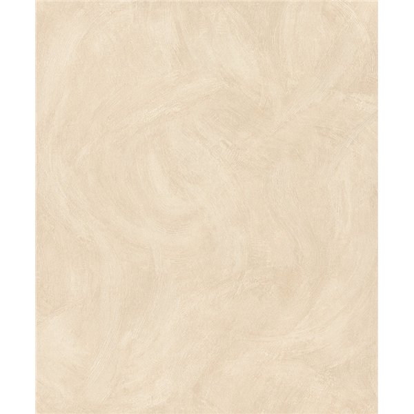GRANDECO - A78703 - Papier Peint Vinyle Sur Intissé Motif Spatule Crème 10.05 x 0.53 m