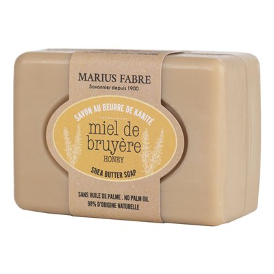 MARIUS FABRE - Savonnette Au Beurre de Karité Miel de Bruyère 100 g