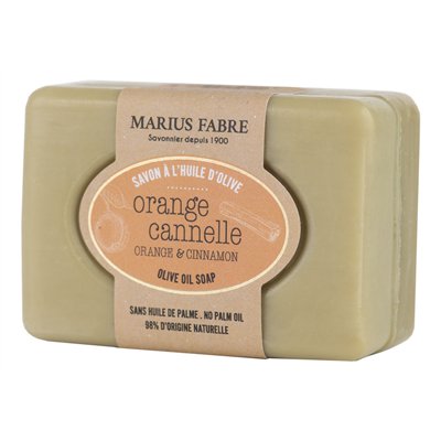 MARIUS FABRE - Savonnette à LHuile DOlive Orange Cannelle 100 g