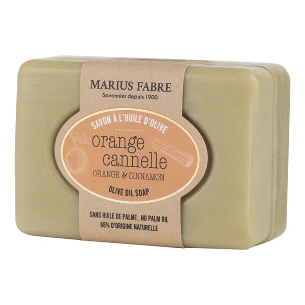 MARIUS FABRE - Savonnette à LHuile DOlive Orange Cannelle 100 g