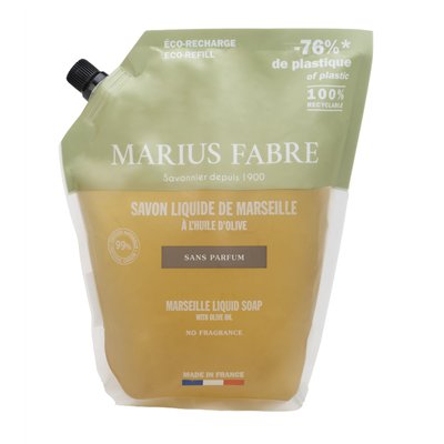 MARIUS FABRE - Savon Liquide de Marseille Non Parfumé 1L