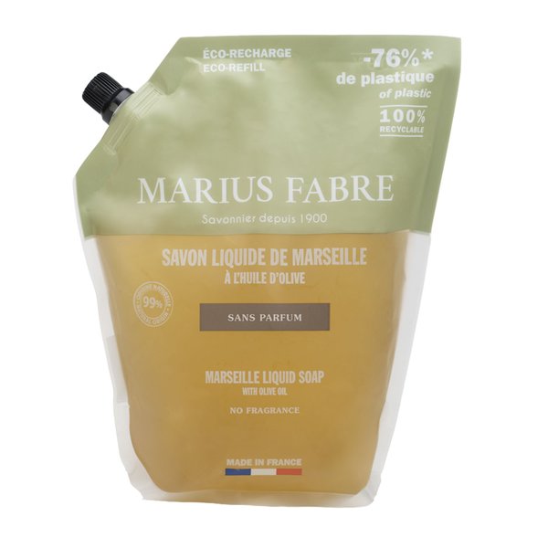 MARIUS FABRE - Savon Liquide de Marseille Non Parfumé 1L