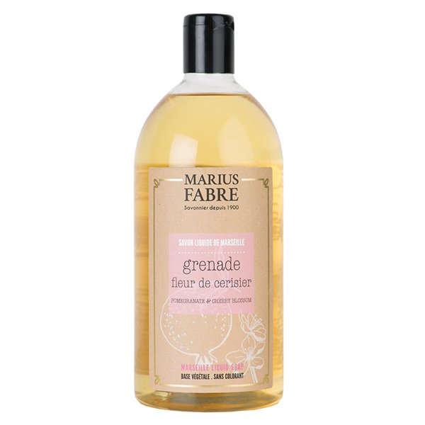 MARIUS FABRE - Savon Liquide de Marseille Grenade Fleur de Cerisier 1L