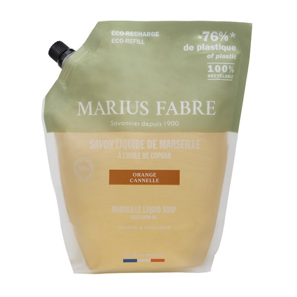 MARIUS FABRE - Savon Liquide de Marseille Orange Cannelle 1L