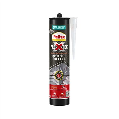 PATTEX - Mastic-Colle Polymère Flextec Gris RAL7016 389 g