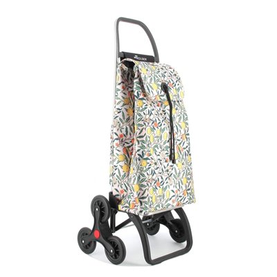 ROLSER - Poussette de Marché I-Max William Morris 6 Roues Monte Escaliers Motif Fruits 43L