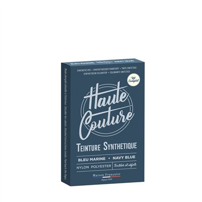 HAUTE COUTURE - Teinture Synthétique Textiles et Objets 55g Bleu marine
