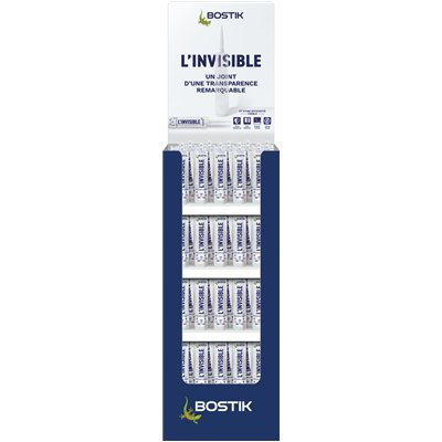 BOSTIK - Box 80 Cartouches Mastic Bain et Cuisine L'invisible