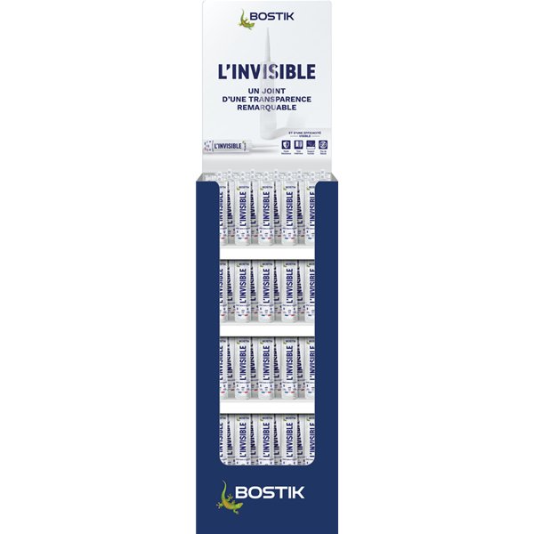 BOSTIK - Box 80 Cartouches Mastic Bain et Cuisine L'invisible