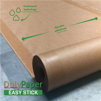 DULARY - Bâche de Protection Dulypaper Auto-Adhésive Papier Kraft 0.90 x 45 m