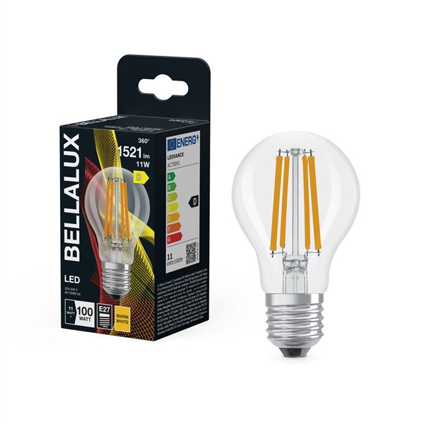 BELLALUX LED CLAIR STD E27 11W FROID (Vendu par 6)