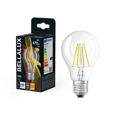 BELLALUX LED CLAIR STD E27 4W CHAUD (Vendu par 6)