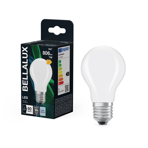 BELLALUX LED DEPOLI STD E27 6.5W FROID (Vendu par 6)