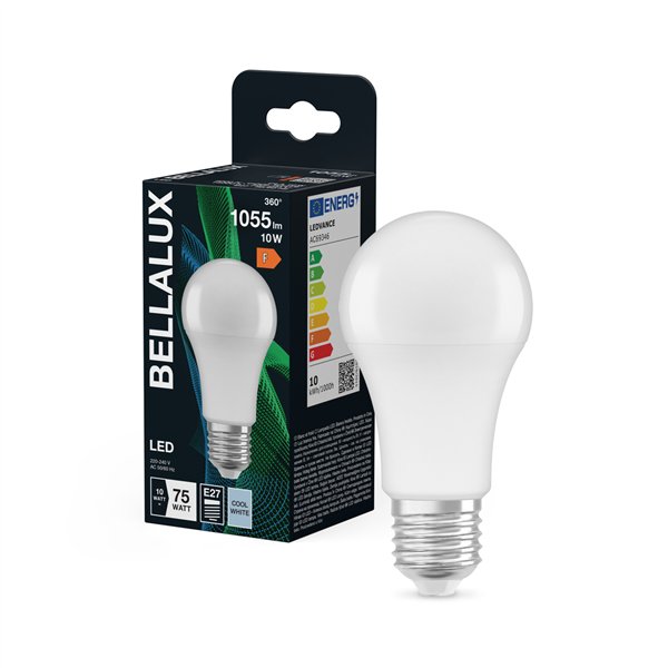 BELLALUX LED DEPOLI STD E27 10W FROID (Vendu par 6)