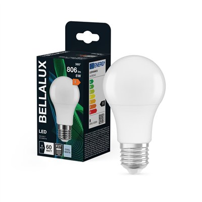 BELLALUX LED DEPOLI STD E27 8.5W FROID (Vendu par 6)